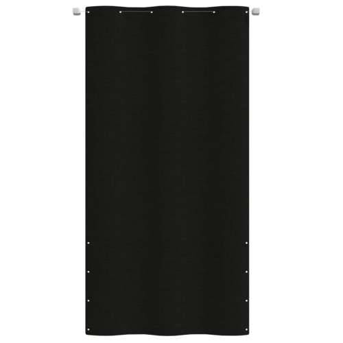 Balkonski zastor crni 120 x 240 cm od tkanine Oxford Cijena