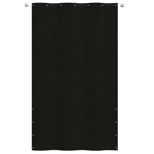 Balkonski zastor crni 140 x 240 cm od tkanine Oxford Cijena