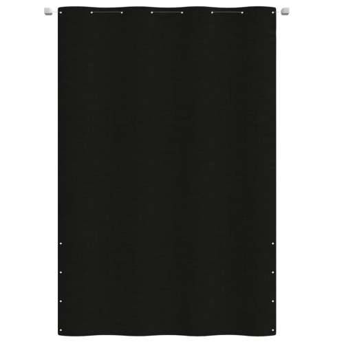 Balkonski zastor crni 160 x 240 cm od tkanine Oxford Cijena