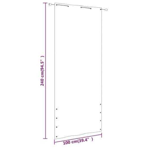 Balkonski zastor smeđi 100 x 240 cm od tkanine Oxford Cijena