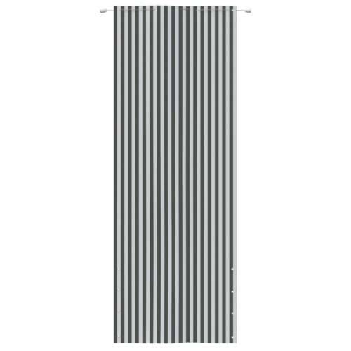 Balkonski zastor antracit-bijeli 80 x 240 cm od tkanine Oxford Cijena