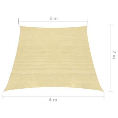 Jedro za zaštitu od sunca 160 g/m² bež 3/4 x 2 m HDPE - Bež 3/4 x 2 m 1 Cijena