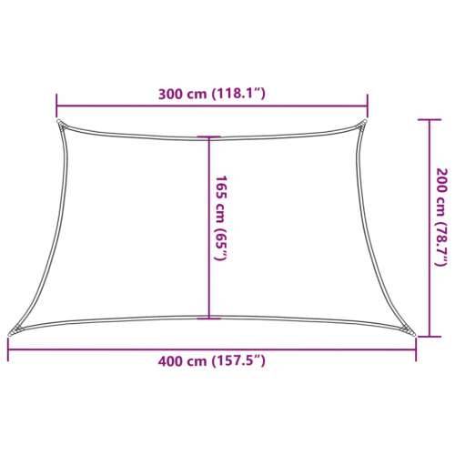 Jedro za zaštitu od sunca 160 g/m² bež 3/4 x 2 m HDPE - Bež 3/4 x 2 m 1 Cijena