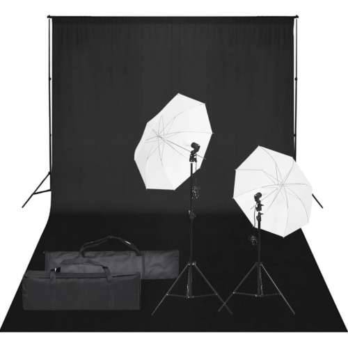 Fotografska studijska oprema sa setom svjetala i pozadinom Cijena