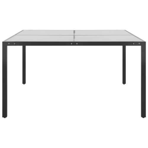 Vrtni stol antracit 130 x 130 x 72 cm od čelika i stakla Cijena
