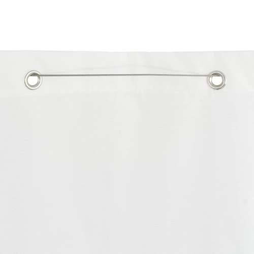 Balkonski zastor bijeli 160 x 240 cm od tkanine Oxford Cijena