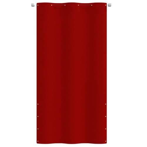 Balkonski zastor crveni 120 x 240 cm od tkanine Oxford Cijena