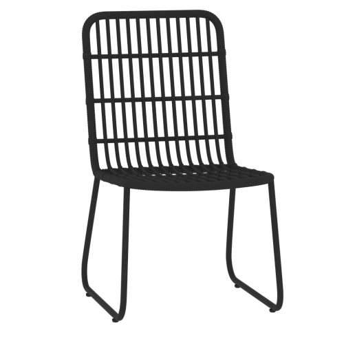 Vrtna garnitura - 5-dijelni vrtni blagovaonski set crni - Crna Dužina stola 80 cm 4 Cijena