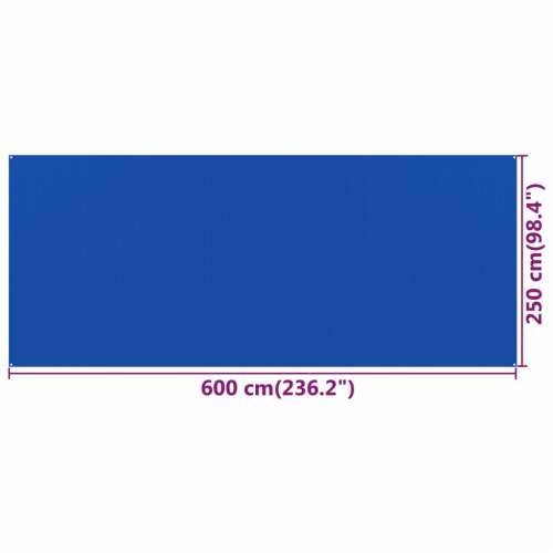Tepih za šator 250 x 600 cm plavi HDPE Cijena