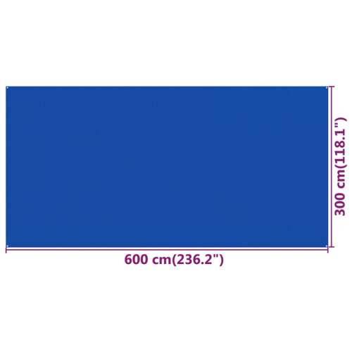 Tepih za šator 300 x 600 cm plavi HDPE Cijena