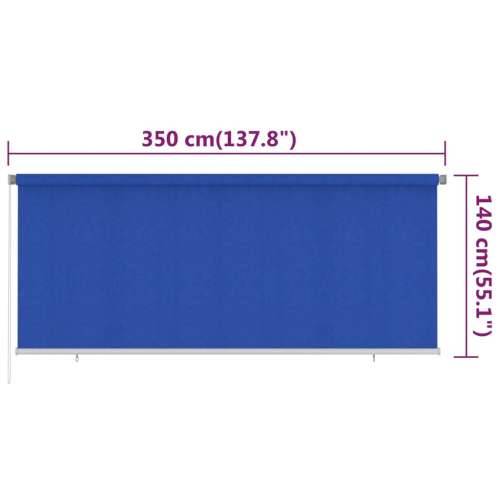 Vanjska roleta za zamračivanje 350 x 140 cm plava HDPE Cijena