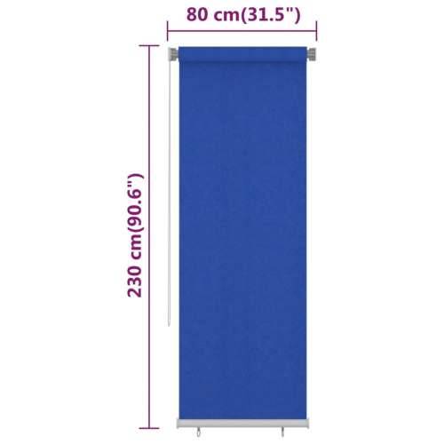 Vanjska roleta za zamračivanje 80 x 230 cm plava HDPE Cijena