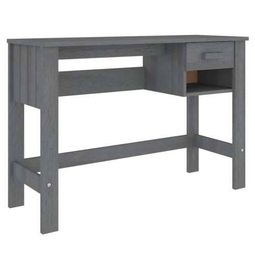Radni stol tamnosivi 110 x 40 x 75 cm od masivne borovine Cijena