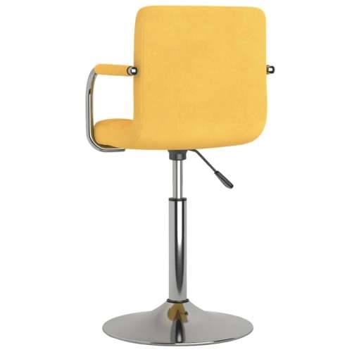 Okretne blagovaonske stolice od tkanine 2 kom boja senfa Cijena