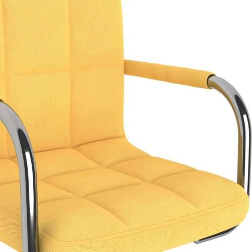 Okretne blagovaonske stolice od tkanine 2 kom boja senfa Cijena