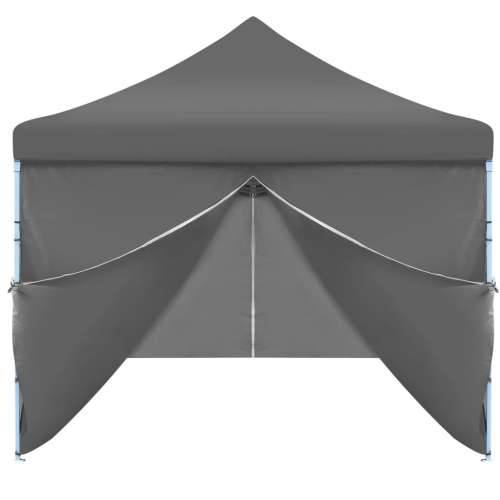 Sklopivi šator za zabave s 8 bočnih zidova 3 x 9 m antracit Cijena