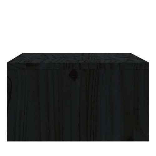 Stalak za monitor crni 100 x 27 x 15 cm od masivne borovine Cijena