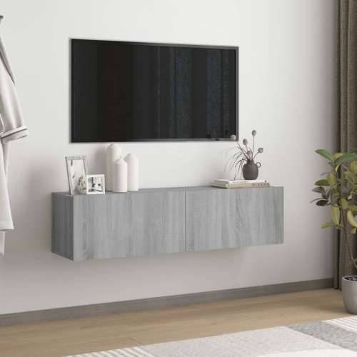 Zidni TV ormarić hrast sonoma 120x30x30 cm konstruirano drvo - Sivi hrast sonoma 1 120 cm Cijena