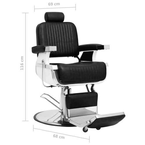 Brijačka stolica od umjetne kože crna 68 x 69 x 116 cm Cijena