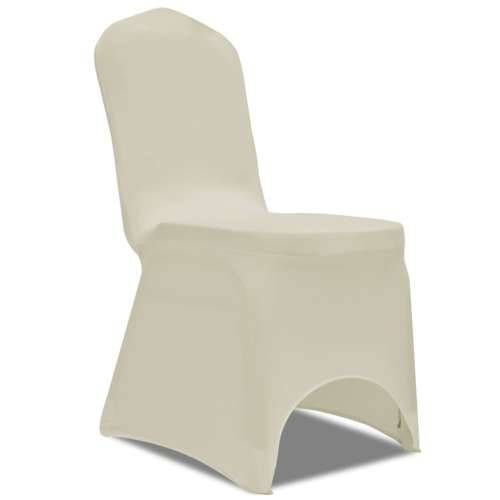 Rastezljiva presvlaka za stolicu, krem bijela, 50 kom Cijena