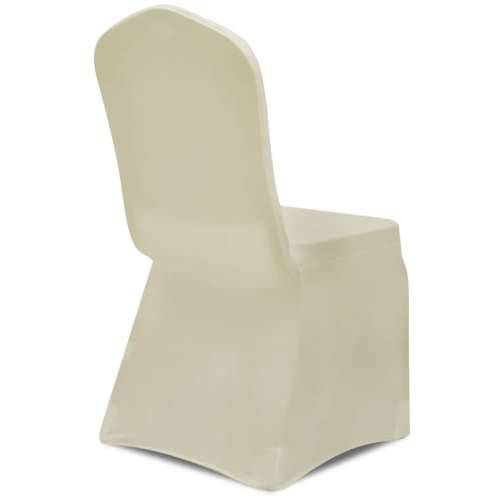 Rastezljiva presvlaka za stolicu, krem bijela, 50 kom Cijena