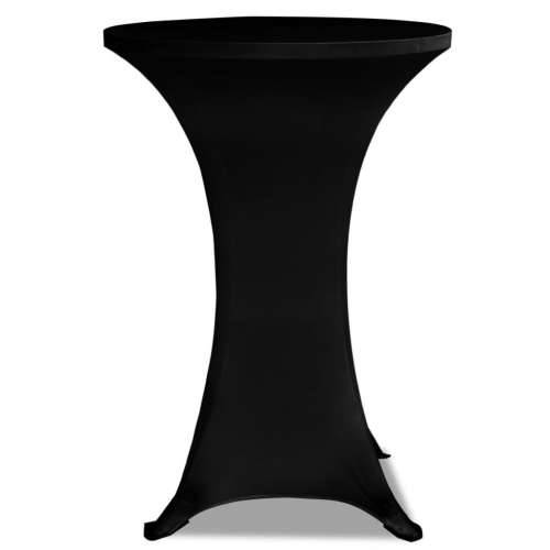 Crni rastežljiv stolnjak za stolove Ø60 2 kom Cijena