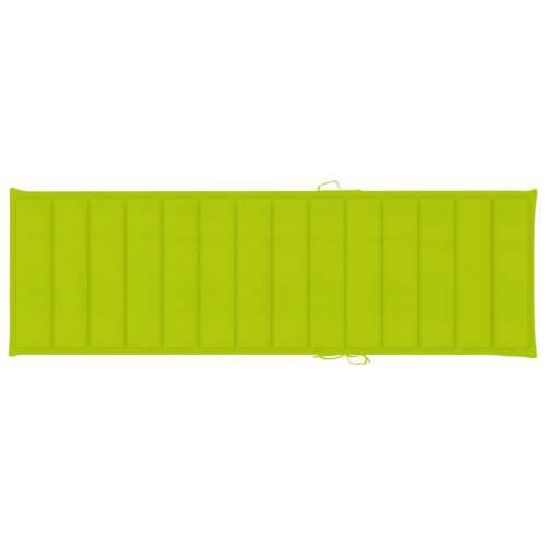 Vrtna ležaljka za sunčanje s jastukom masivno bagremovo drvo - Svjetlozelena 200 x 63 x 85 cm 1 Cijena
