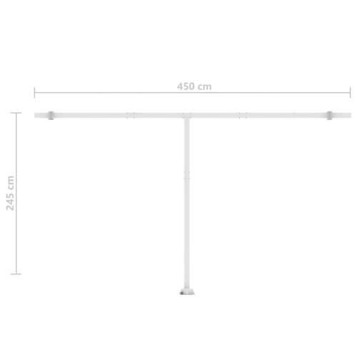 Samostojeća automatska tenda 500 x 350 cm krem - Krema 500 x 350 cm 1 Cijena