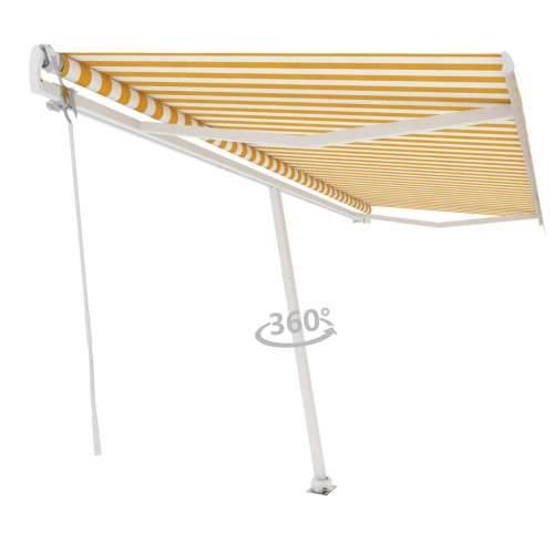 Samostojeća automatska tenda 500 x 350 cm žuto-bijela - Žuta i bijela 500 x 350 cm 1 Cijena