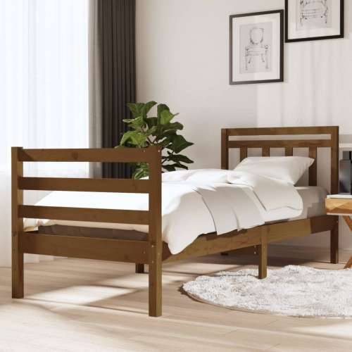 Okvir za krevet boja meda drveni 90 x 190 cm 3FT jednokrevetni