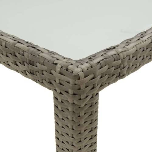 Vrtni stol 150x90x75 cm od kaljenog stakla i poliratana sivi Cijena