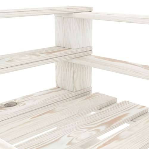 Vrtna fotelja od paleta bijela drvena Cijena