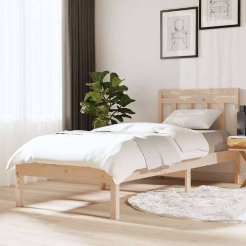 Okvir za krevet od masivnog drva 75 x 190 cm 2FT6 jednokrevetni