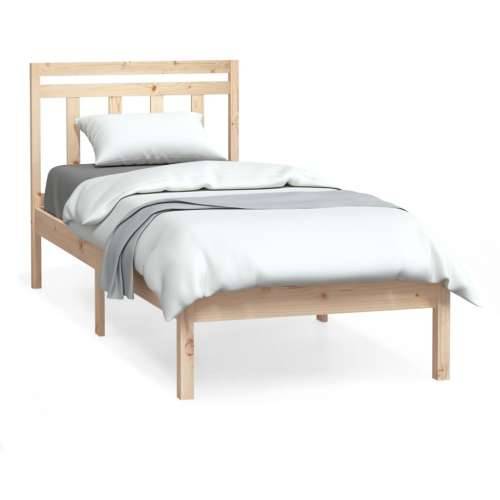 Okvir za krevet od masivnog drva 75 x 190 cm 2FT6 jednokrevetni Cijena