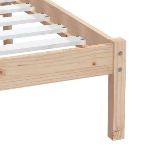 Okvir za krevet od masivnog drva 75 x 190 cm 2FT6 jednokrevetni Cijena