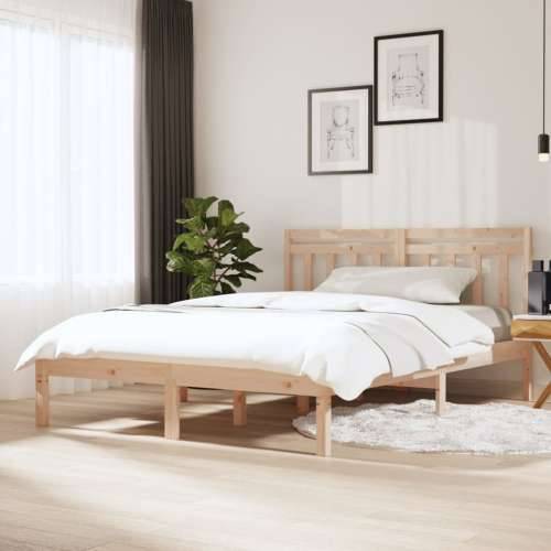 Okvir za krevet od masivnog drva 135 x 190 cm 4FT6 bračni