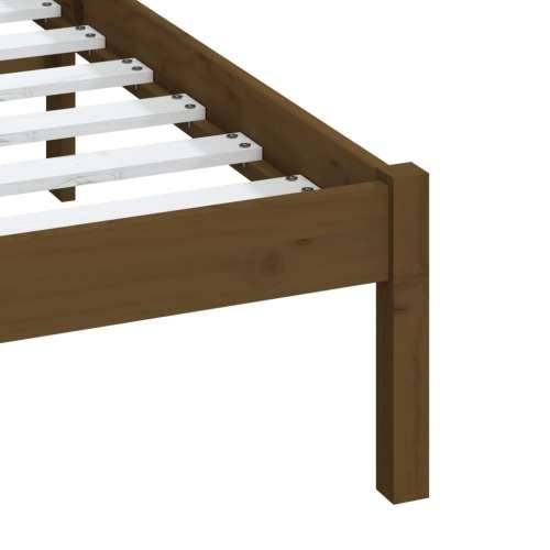 Okvir za krevet od masivne borovine boja meda 120 x 200 cm Cijena