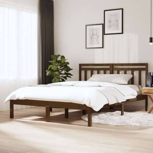 Okvir za krevet od masivne borovine smeđa boja meda 140x200 cm Cijena