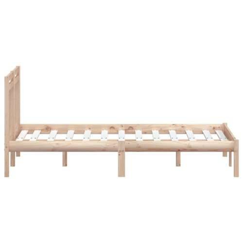Okvir za krevet od masivnog drva 150 x 200 cm 5FT veliki bračni Cijena