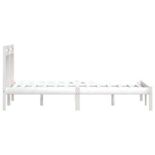 Okvir za krevet od masivnog drva bijeli 180 x 200 cm 6FT veliki Cijena