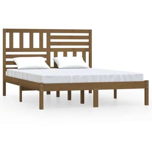 Okvir za krevet od borovine boja meda 120x190cm 4FT mali bračni Cijena