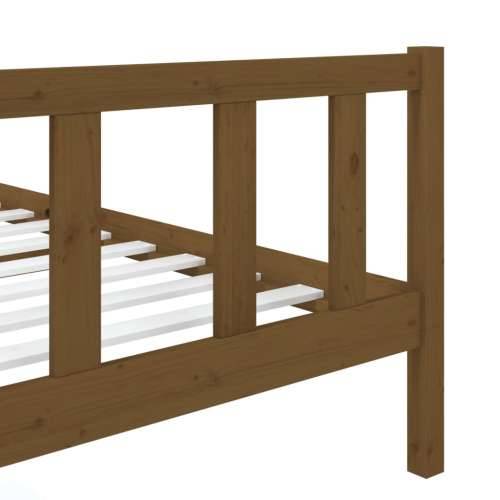 Okvir za krevet od masivnog drva smeđa boja meda 90 x 200 cm Cijena