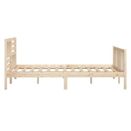Okvir za krevet od masivnog drva 120 x 200 cm Cijena