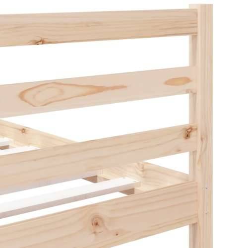 Okvir za krevet 90 x 190 cm jednokrevetni od masivnog drva - Prirodna 90 x 190 cm Cijena