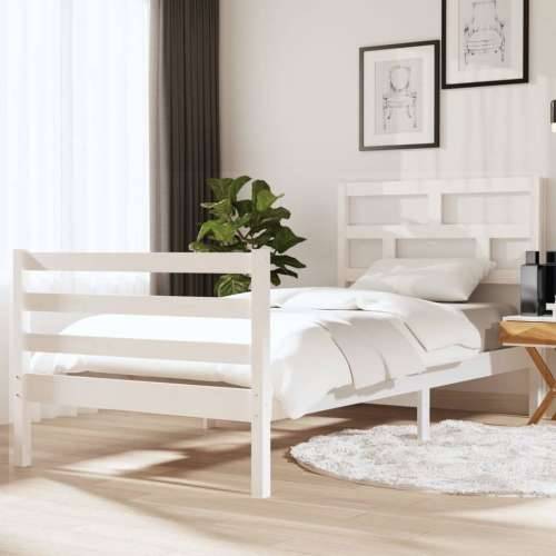 Okvir za krevet masivno drvo bijeli 90x190 cm 3FT jednokrevetni Cijena