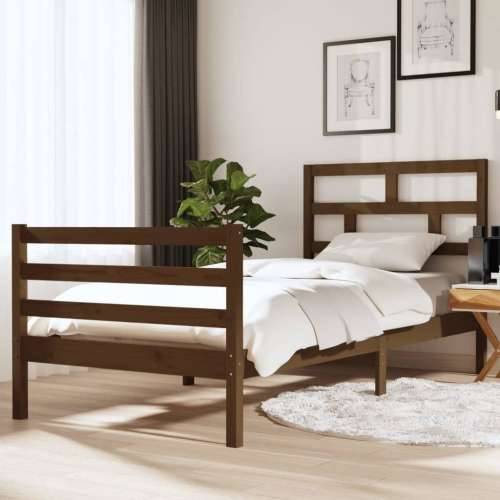 Okvir za krevet boja meda drveni 90 x 190 cm 3FT jednokrevetni