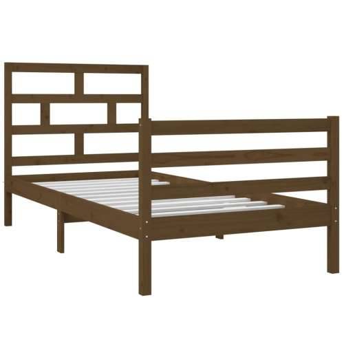 Okvir za krevet boja meda drveni 90 x 190 cm 3FT jednokrevetni Cijena