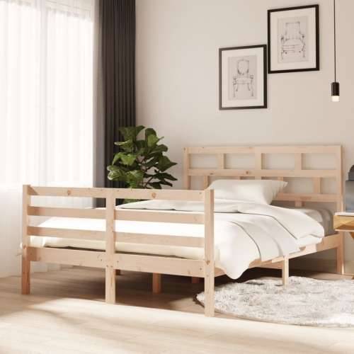 Okvir za krevet od masivnog drva 135 x 190 cm 4FT6 bračni