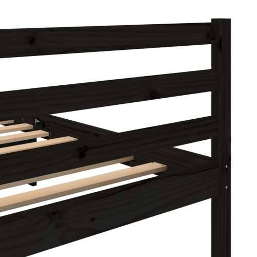 Okvir za krevet od masivne borovine crni 90 x 200 cm Cijena