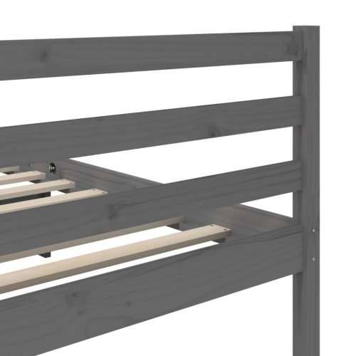 Okvir za krevet od masivne borovine sivi 100 x 200 cm Cijena